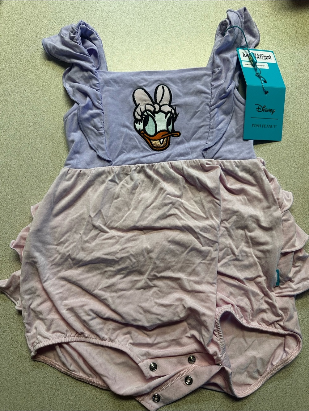 Posh Peanut Daisy Duck Lavender and Light Pink Ruffle One-Piece